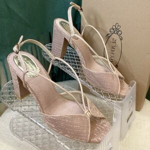 Joyfolie Women's Amore‎ Rosegold Strappy Heels